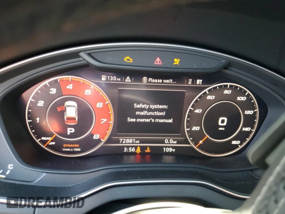 2018 Audi SQ5 Premium Plus with VIN WA1A4AFY3J2203766, listed as a Copart auction lot 62726734 with 72,881 mi miles and Salvage Title. Bid and sale history available at DreamBid. Image 9.