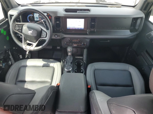 2023 Ford Bronco with VIN 1FMEE5BP3PLC01720, listed as a Copart auction lot 56186505 with 14,229 mi miles and Salvage title. Bid and sale history available at DreamBid. Image 8.