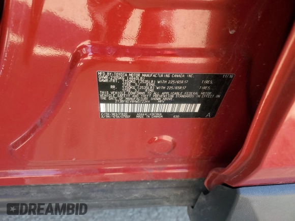 2017 Toyota RAV4 LE with VIN 2T3BFREV8HW572344, listed as a Copart auction lot 45907255 with 9,001 mi miles and Salvage Title. Bid and sale history available at carsss.com. Image 15.
