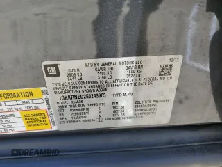 2014 GMC Acadia SLE with VIN 1GKKRNED2EJ243905, listed as a Copart auction lot 51134655 with 108,222 mi miles and Salvage Title. Bid and sale history available at carsss.com. Image 13.