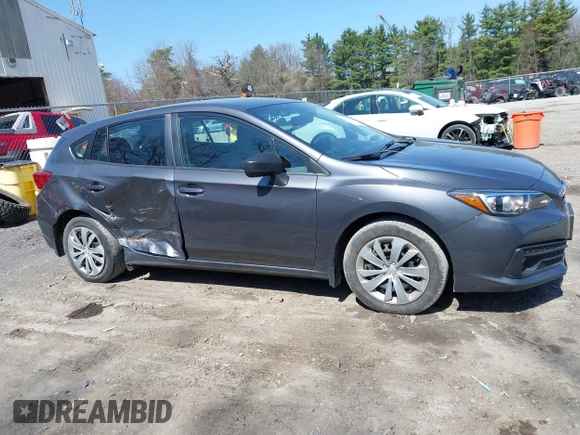 2021 Subaru Impreza with VIN 4S3GTAB63M3715761, listed as a IAAI auction lot 42095438 with 18,295 mi miles and . Bid and sale history available at DreamBid. Image 13.