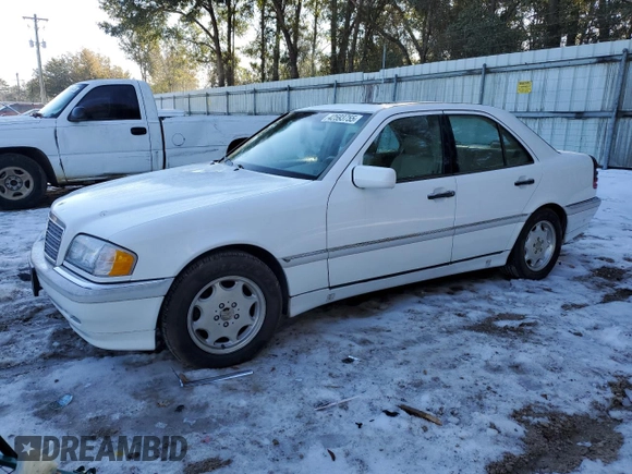 1998 Mercedes-Benz C 230/260/280/320 with VIN WDBHA23G1WA570692, listed as a Copart auction lot 42593755 with Not Provided miles and Salvage Title. Bid and sale history available at carsss.com. Image 1.