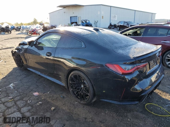 2024 BMW M4 Competition xDrive with VIN WBS43AZ03RCN56860, listed as a Copart auction lot 75937104 with 0 mi miles and Salvage Title. Bid and sale history available at carsss.com. Image 2.