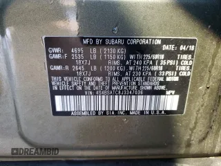 2018 Subaru Outback Touring with VIN 4S4BSATC8J3347036, listed as a Copart auction lot 42232655 with 101,384 mi miles and Salvage title. Bid and sale history available at DreamBid. Image 12.