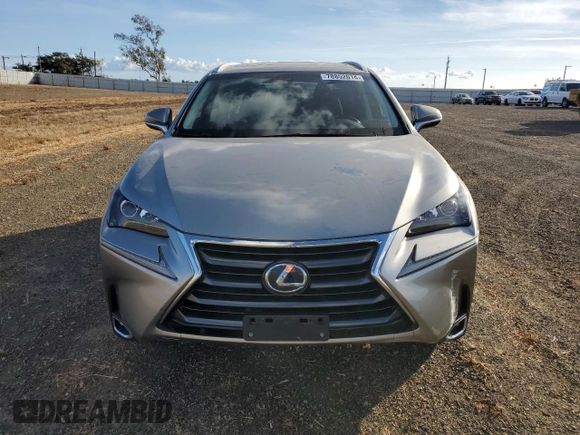 2017 Lexus NX 300h with VIN JTJBJRBZ5H2051142, listed as a Copart auction lot 78852014 with 55,956 mi miles and Salvage Title. Bid and sale history available at DreamBid. Image 5.