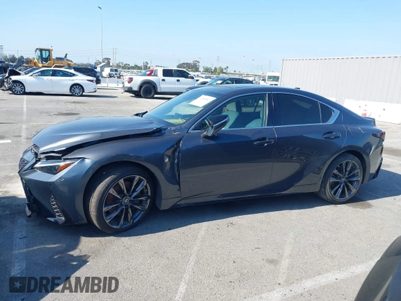 2021 Lexus IS 350 F Sport with VIN JTHGZ1B28M5047647, listed as a IAAI auction lot 42485887 with 27,544 mi miles and . Bid and sale history available at DreamBid. Image 14.