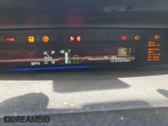 2012 Toyota Prius Two z VIN JTDZN3EU1C3152006, wystawiony jako Copart lot #61399735 z przebiegiem 159 060 mil mil oraz Szkoda całkowita • Salvage title. Historia ofert i sprzedaży dostępna na DreamBid. Obrazek 9.