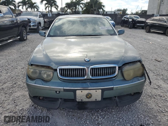 2004 BMW 7 Series with VIN WBAGN83574DK11116, listed as a Copart auction lot 88241625 with Not provided miles and Clean title. Bid and sale history available at DreamBid. Image 5.