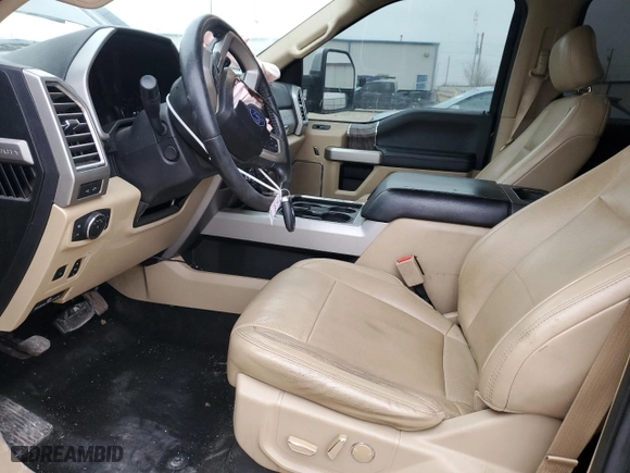 2017 Ford Super Duty F-250 SRW Lariat with VIN 1FT7W2BT7HEC50768, listed as a Copart auction lot 47424185 with 158,905 mi miles and Salvage Title. Bid and sale history available at carsss.com. Image 7.