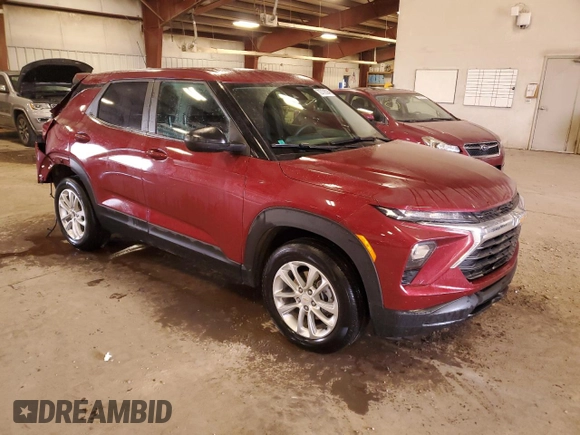 2024 Chevrolet TrailBlazer LS with VIN KL79MNSL9RB043122, listed as a Copart auction lot 72778394 with 11,639 mi miles and Non Repairable. Bid and sale history available at DreamBid. Image 4.