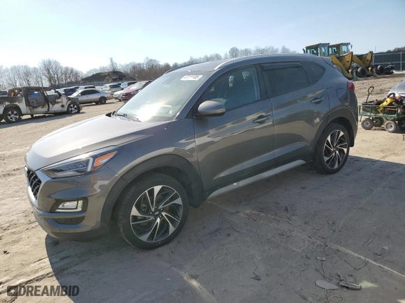 2020 Hyundai Tucson SEL with VIN KM8J3CAL8LU240816, listed as a Copart auction lot 48156885 with 55,173 mi miles and Salvage Title. Bid and sale history available at carsss.com. Image 1.