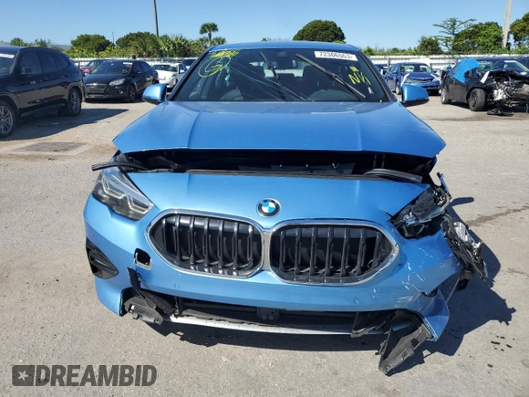 2020 BMW 2 Series 228i xDrive with VIN WBA73AK08L7F96625, listed as a Copart auction lot 72366563 with 37,279 mi miles. Bid and sale history available at carsss.com. Image 5.