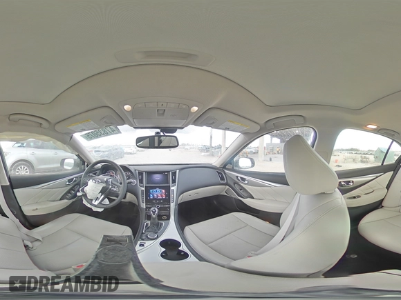 2023 Infiniti Q50 Luxe with VIN JN1EV7BP7PM512581, listed as a Copart auction lot 47835075 with 22,864 mi miles and Salvage Title. Bid and sale history available at DreamBid. Image 12.