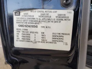2004 Chevrolet Suburban LT with VIN 1GNEC16Z34J180543, listed as a Copart auction lot 44303975 with 270,011 mi miles and Salvage Title. Bid and sale history available at carsss.com. Image 12.