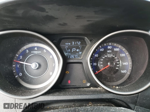 2014 Hyundai Elantra Coupe with VIN KMHDH6AH0EU026496, listed as a Copart auction lot 84742554 with 112,670 mi miles and Clean Title. Bid and sale history available at carsss.com. Image 9.