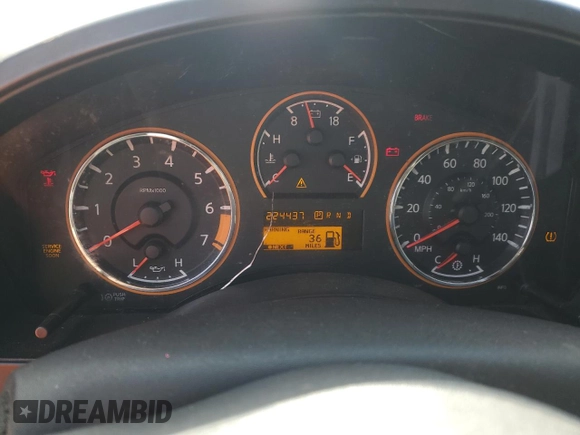 2011 Nissan Titan SV with VIN 1N6BA0EDXBN321807, listed as a Copart auction lot 84557694 with 224,437 mi miles and Clean Title. Bid and sale history available at DreamBid. Image 9.