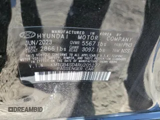 2024 Genesis G80 Sport with VIN KMTGB4SD4RU205277, listed as a Copart auction lot 74064174 with 30 mi miles and Salvage Title. Bid and sale history available at DreamBid. Image 13.