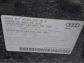 2016 Audi SQ5 Premium Plus with VIN WA1CCAFP1GA008900, listed as a IAAI auction lot 42146175 with 90,510 mi miles and . Bid and sale history available at DreamBid. Image 9.