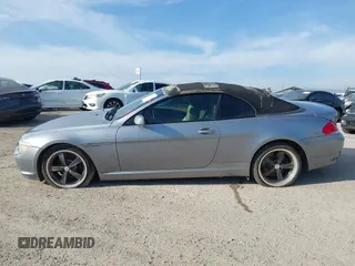 2007 BMW 6 Series 650i with VIN WBAEK13547CN82672, listed as a IAAI auction lot 40927402 with 183,197 mi miles. Bid and sale history available at carsss.com. Image 14.
