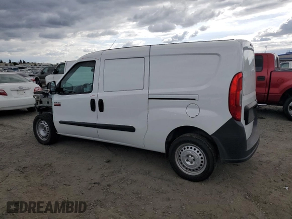 2017 Ram ProMaster City Cargo Tradesman with VIN ZFBERFAB6H6H30864, listed as a Copart auction lot 54415745 with 75,314 mi miles and Salvage Title. Bid and sale history available at carsss.com. Image 2.