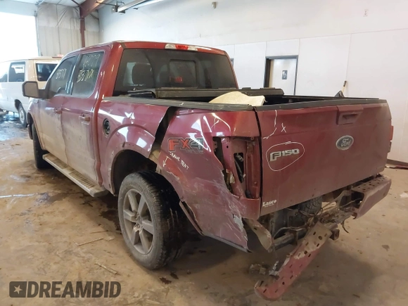 2016 Ford F-150 XLT with VIN 1FTEW1EF3GFC70144, listed as a IAAI auction lot 41448079 with 123,692 mi miles. Bid and sale history available at carsss.com. Image 3.