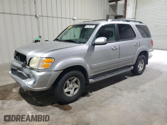2002 Toyota Sequoia SR5 with VIN 5TDZT34A02S130623, listed as a Copart auction lot 55730225 with 180,212 mi miles and Clean Title. Bid and sale history available at DreamBid. Image 1.