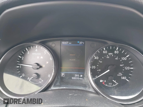 2020 Nissan Rogue S with VIN 5N1AT2MV2LC707998, listed as a IAAI auction lot 41281440 with 50,035 mi miles and . Bid and sale history available at DreamBid. Image 7.