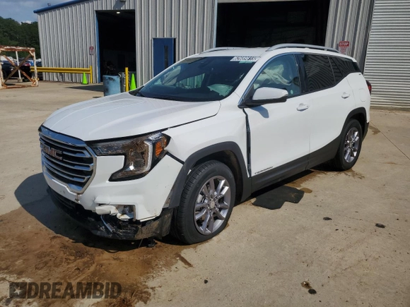 2024 GMC Terrain SLT z VIN 3GKALVEG6RL261457, wystawiony jako Copart lot #62689615 z przebiegiem 36 594 mil mil oraz Nie do naprawy • Non repairable. Historia ofert i sprzedaży dostępna na DreamBid. Obrazek 1.