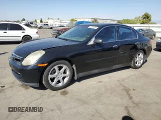 2004 Infiniti G35 w/Leather with VIN JNKCV51E44M111170, listed as a Copart auction lot 72081224 with 219,844 mi miles and Salvage Title. Bid and sale history available at DreamBid. Image 1.