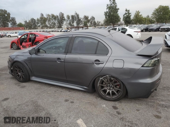 2010 Mitsubishi Lancer Evolution GSR with VIN JA32W8FV1AU027600, listed as a Copart auction lot 84328974 with 88,417 mi miles and Salvage Title. Bid and sale history available at DreamBid. Image 2.