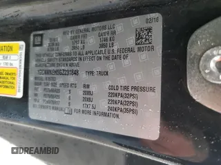 2016 Chevrolet Silverado 1500 Work Truck with VIN 1GCNKNEH5GZ231848, listed as a Copart auction lot 83675824 with Not Provided miles and Salvage Title. Bid and sale history available at DreamBid. Image 12.