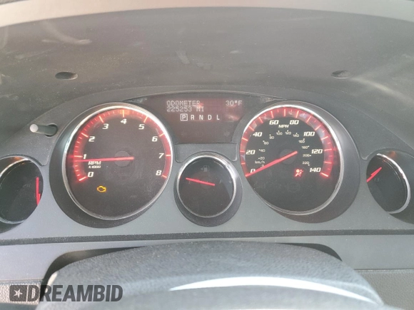 2008 GMC Acadia SLT1 with VIN 1GKEV23778J221469, listed as a Copart auction lot 48899395 with 225,253 mi miles and Salvage Title. Bid and sale history available at DreamBid. Image 9.