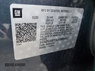 2020 Chevrolet Malibu RS with VIN 1G1ZG5ST1LF085481, listed as a Copart auction lot 82896064 with 73,187 mi miles and Salvage Title. Bid and sale history available at DreamBid. Image 14.