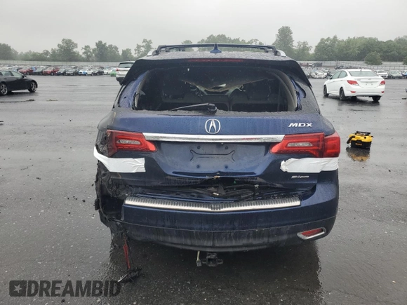 2015 Acura MDX Technology with VIN 5FRYD4H43FB002890, listed as a Copart auction lot 60710895 with 148,598 mi miles and Salvage title. Bid and sale history available at DreamBid. Image 6.