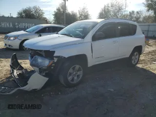 2016 Jeep Compass Sport with VIN 1C4NJCBB8GD731524, listed as a Copart auction lot 42328385 with 103,218 mi miles and Salvage title. Bid and sale history available at DreamBid. Image 1.