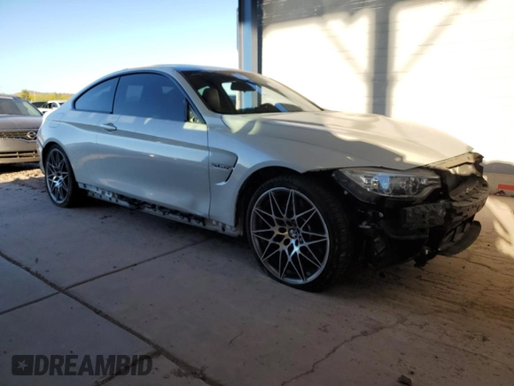 2017 BMW M4 with VIN WBS3R9C56HK709054, listed as a Copart auction lot 52330915 with 64,844 mi miles and Salvage title. Bid and sale history available at DreamBid. Image 4.