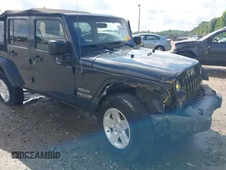 2017 Jeep Wrangler Unlimited Sport with VIN 1C4BJWDG6HL555402, listed as a IAAI auction lot 42255790 with 113,118 mi miles and . Bid and sale history available at DreamBid. Image 6.