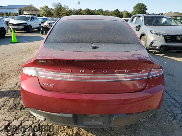 2014 Lincoln MKZ with VIN 3LN6L2GK7ER818543, listed as a Copart auction lot 75825734 with 210,272 mi miles and Salvage Title. Bid and sale history available at carsss.com. Image 6.
