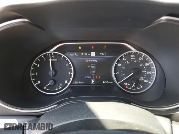 2023 Nissan Maxima SR with VIN 1N4AA6EV2PC507537, listed as a Copart auction lot 53750525 with 16,659 mi miles and Clean title. Bid and sale history available at DreamBid. Image 9.