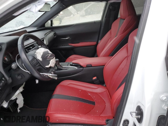 2020 Lexus UX 250h F Sport z VIN JTHR9JBH0L2031472, wystawiony jako Copart lot #87076054 z przebiegiem 110 396 mil mil oraz Szkoda całkowita • Salvage title. Historia ofert i sprzedaży dostępna na DreamBid. Obrazek 7.