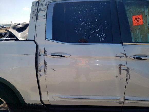 2017 Honda Ridgeline RTL with VIN 5FPYK2F52HB008083, listed as a Copart auction lot 58738935 with Not provided miles and Salvage title. Bid and sale history available at DreamBid. Image 10.