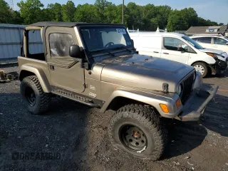 2003 Jeep Wrangler Sahara with VIN 1J4FA59S83P318057, listed as a Copart auction lot 58781495 with 102,571 mi miles and Clean title. Bid and sale history available at DreamBid. Image 4.