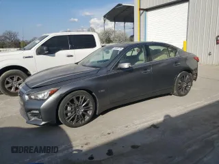 2016 Infiniti Q50 3.0t Red Sport 400 with VIN JN1FV7AP6GM420352, listed as a Copart auction lot 49108775 with 70,266 mi miles and Clean Title. Bid and sale history available at carsss.com. Image 1.