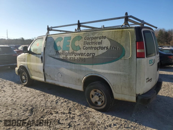 2011 Chevrolet Express Cargo with VIN 1GCWGFCA1B1107309, listed as a Copart auction lot 83418554 with Not provided miles and Clean title. Bid and sale history available at DreamBid. Image 2.