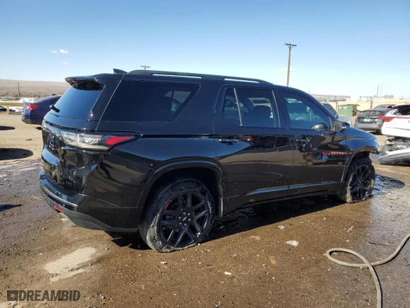 2021 Chevrolet Traverse Premier with VIN 1GNEVKKW0MJ197845, listed as a Copart auction lot 89196715 with 91,392 mi miles and Salvage Title. Bid and sale history available at carsss.com. Image 3.