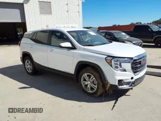 2023 GMC Terrain SLE with VIN 3GKALTEG3PL210144, listed as a IAAI auction lot 40461807 with 1 mi miles. Bid and sale history available at carsss.com. Image 1.