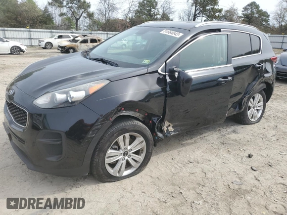 2018 Kia Sportage LX with VIN KNDPM3AC7J7424071, listed as a Copart auction lot 51664645 with 38,269 mi miles and Salvage Title. Bid and sale history available at carsss.com. Image 1.