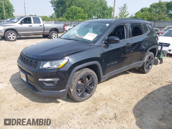 2020 Jeep Compass Latitude z VIN 3C4NJDBB6LT209985, wystawiony jako IAAI lot #42370439 z przebiegiem 38 089 mil mil oraz . Historia ofert i sprzedaży dostępna na DreamBid. Obrazek 18.