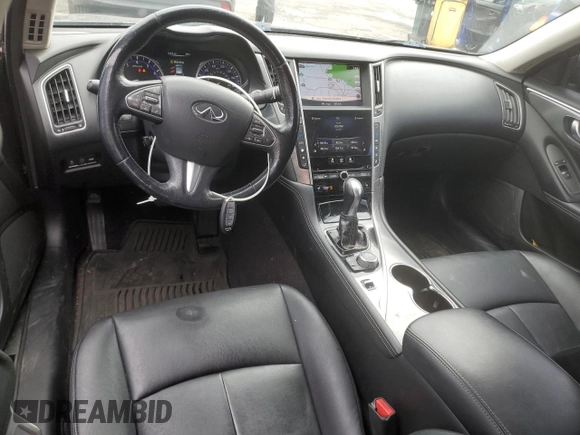 2016 Infiniti Q50 2.0t Premium with VIN JN1CV7AP4GM202199, listed as a Copart auction lot 48600515 with 112,485 mi miles and Salvage Title. Bid and sale history available at carsss.com. Image 8.