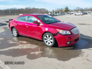 2012 Buick LaCrosse Premium 1 with VIN 1G4GD5E3XCF290537, listed as a IAAI auction lot 41655088 with 80,756 mi miles. Bid and sale history available at carsss.com. Image 1.